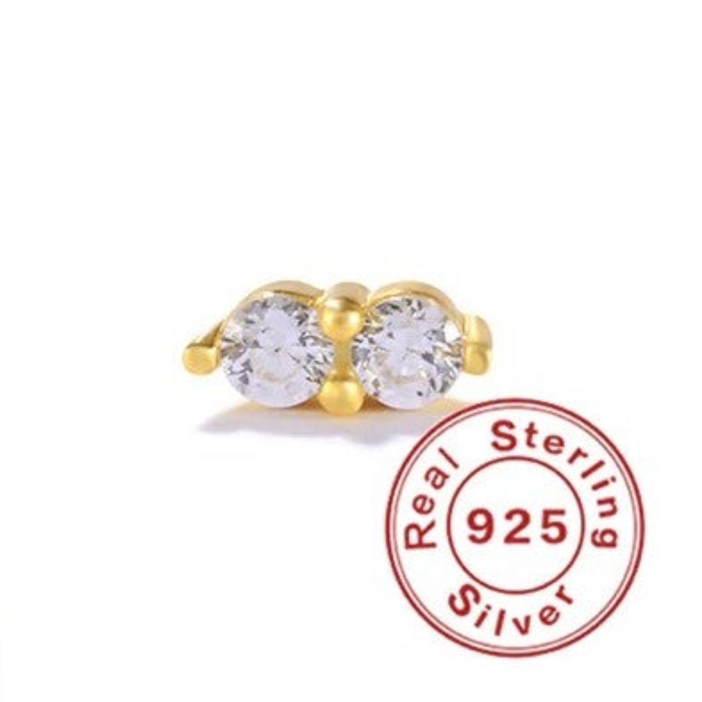 Side by Side Cartilage Stud