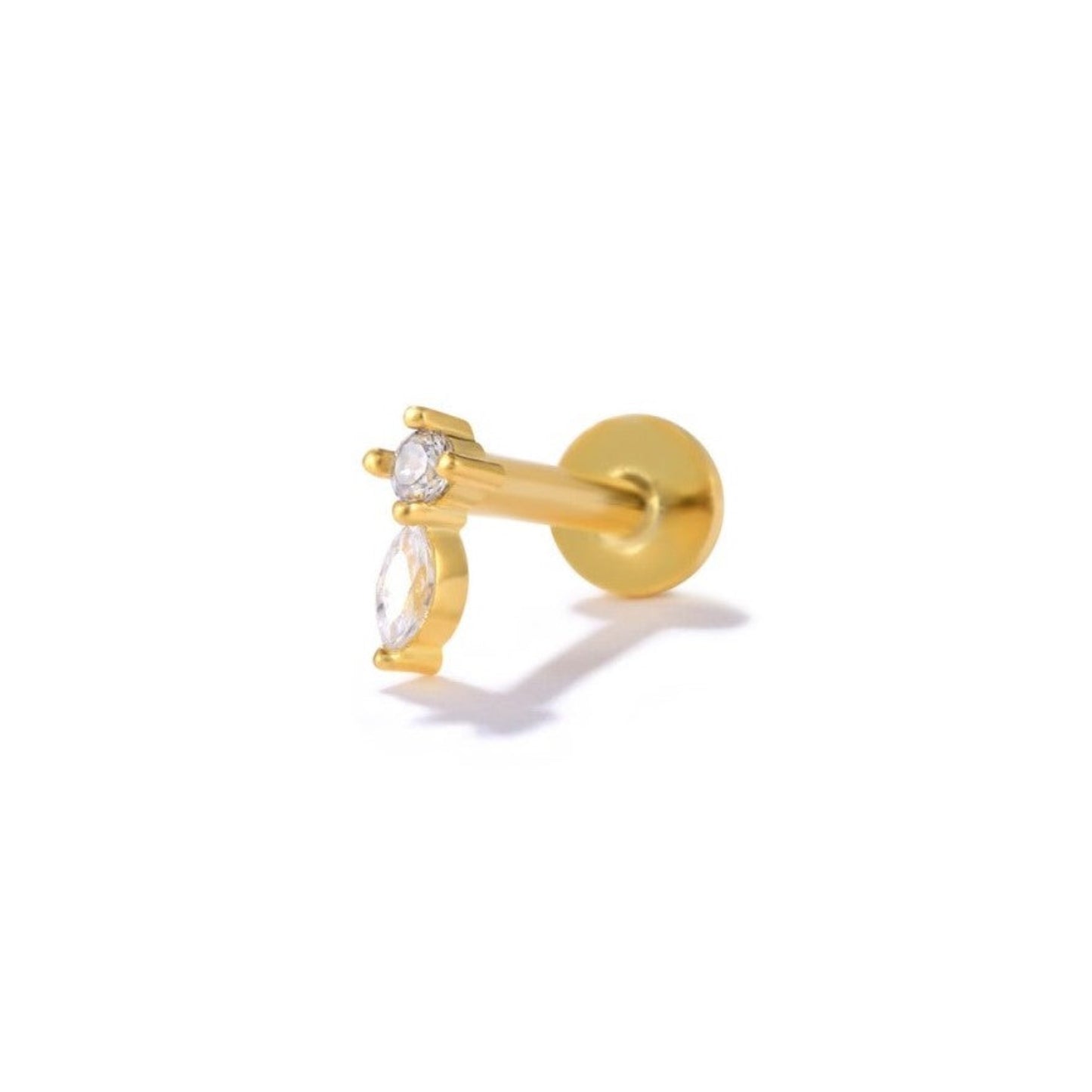 Double Drop Cartilage Stud